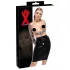LATEX - melna lateksa vidēja garuma svārki - 2XL