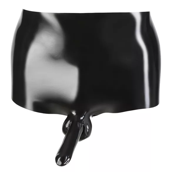 LATEX - bokseršorti ar dzimumlocekļa apvalku melni - L/XL