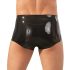 LATEX - bokseršorti un dzimumlocekļa pārvalks (melni) - L/XL