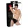 Latex sieviešu biksītes ar iebūvētu dildo (melnas)