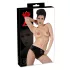 Latex sieviešu biksītes ar iebūvētu dildo (melnas) - L