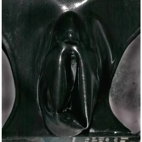 LATEX - sieviešu biksītes ar maksts prezervatīvu melnas - L