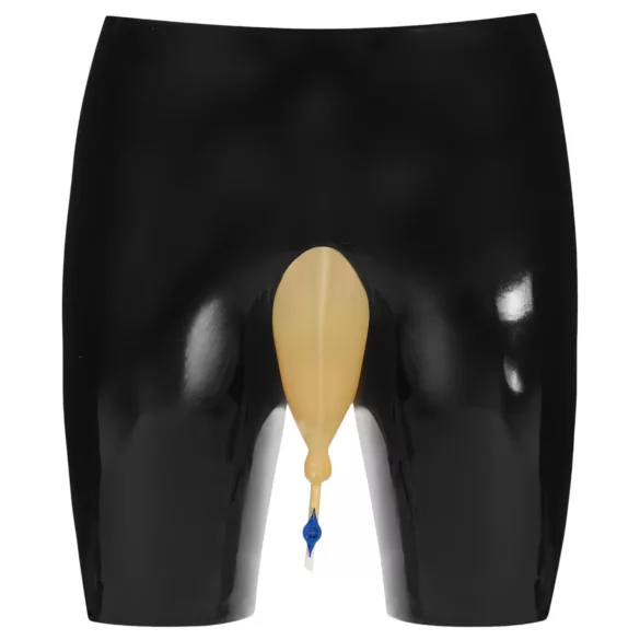 LATEX - Lateksa apakšbikses ar drenāžas atveri (melns)