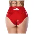 LATEX - apakšbikses ar reālistisku dildo (sarkanas)