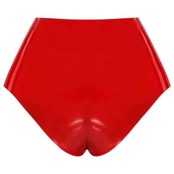 LATEX - apakšbikses ar reālistisku dildo (sarkanas)
