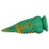 OgazR Octopuss - astoņkāja dildo - 21 cm (zaļš-dzeltens)