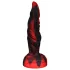 OgazR dildo ar rievām 20 cm sarkans