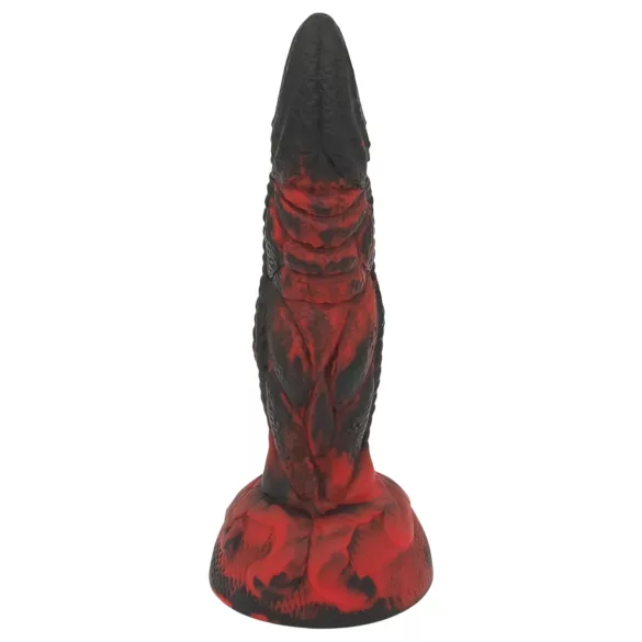 OgazR dildo ar rievām 20 cm sarkans