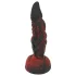 OgazR dildo ar rievām 20 cm sarkans