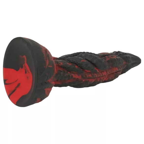 OgazR dildo ar rievām 20 cm sarkans