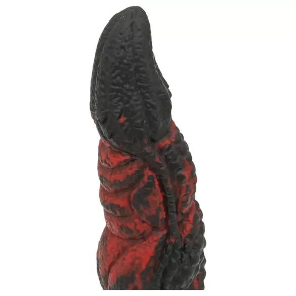 OgazR dildo ar rievām 20 cm sarkans