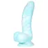 OgazR dildo ar izciļņiem 17 cm zils balts