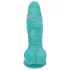 OgazR dildo ar izciļņiem 17 cm zils balts