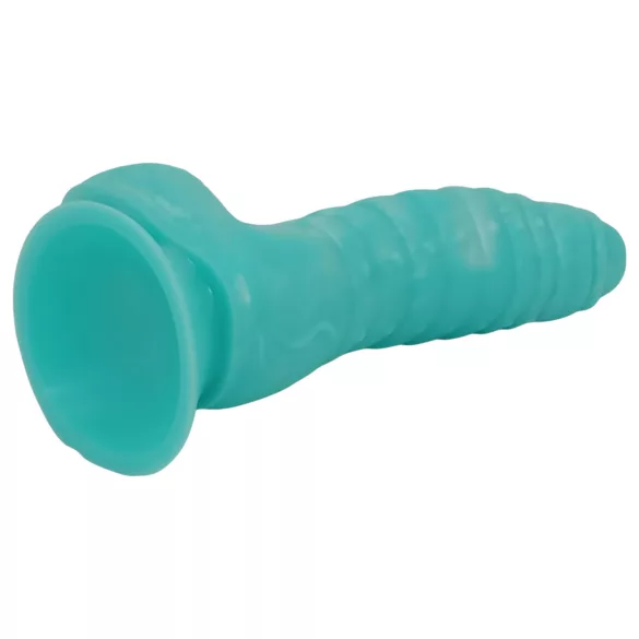 OgazR dildo ar izciļņiem 17 cm zils balts