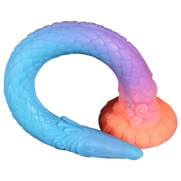 OgazR XXL fosforescējošs anālais dildo 47 cm rozā
