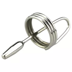 DeepRing - metāla dilatators ar gredzenu 9cm sudraba