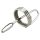 DeepRing - metāla dilators ar gredzeniem - 9cm (sudrabs)