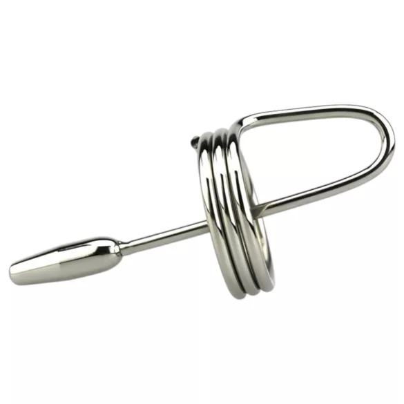 DeepRing - metāla dilatators ar gredzenu 9cm sudraba