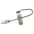 DeepRing - metāla dilators ar gredzeniem - 9cm (sudrabs)