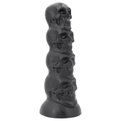 Topped Monster - galvaskausa dildo - 22 cm (melns)