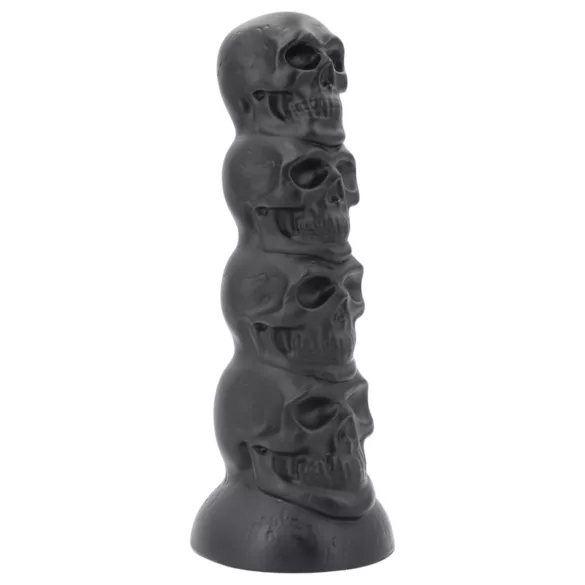 Topped Monster - galvaskausa dildo - 22 cm (melns)