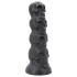 Topped Monster - galvaskausa dildo - 22 cm (melns)