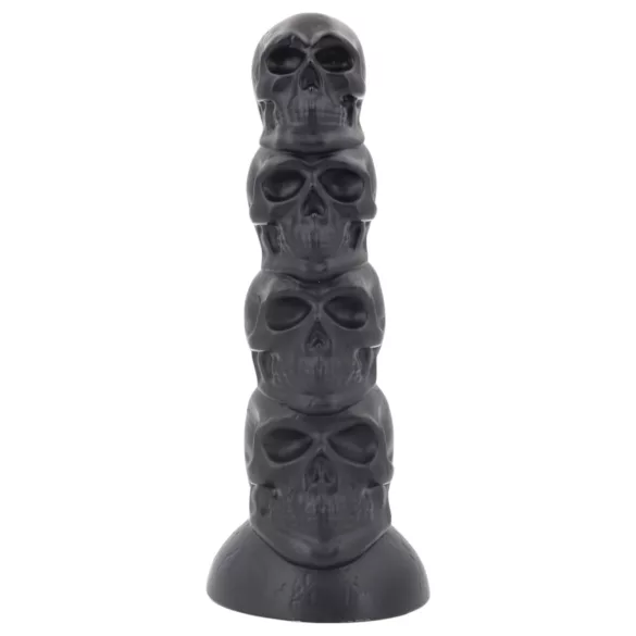 Topped Monster - galvaskausa dildo - 22 cm (melns)
