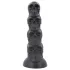 Topped Monster - galvaskausa dildo - 22 cm (melns)