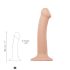 Strap-on-me M - Dubultā slāņa dabīgs dildo - vidējs (dabisks)