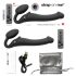 Strap-on-me M - uzvēršams vibrators - vidējs (melns)