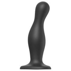  Strap-on-me Lielizmēra viļņotais dildo ar piesūcekni (melns)