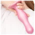 Strap-on-me Curvy S - viļņains, ar piesūcekni aprīkots dildo (rozā)