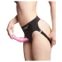 Strap-on-me Curvy S - viļņains, ar piesūcekni aprīkots dildo (rozā)