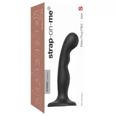   Strap-on-me strap-on dildo ar piesūcekni, izliekts, melns, S izmērs