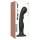 Strap-on-me strap-on dildo ar piesūcekni, izliekts, melns, L izmērs
