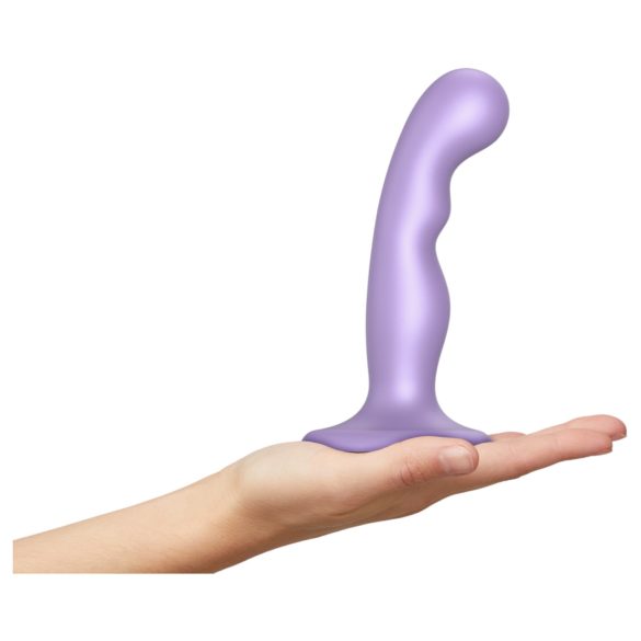 Strap-on-me strap-on dildo ar piesūcekni, izliekts, violets, S izmērs