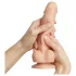 Strap-on-me S - divslāņu dildo ar piesūcekni (miesas krāsas)