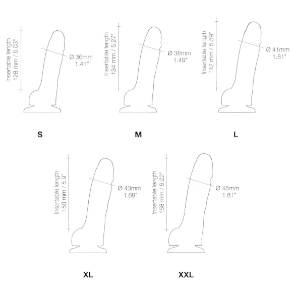 Strap-on-me S - divslāņu dildo ar piesūcekni (miesas krāsas)