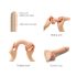 Strap-on-me M - divslāņu, ar piesūcekni dildo (dabīgais)