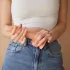 Strap-on-me vidēja izmēra divslāņu dildo ar piesūcekni, naturāls
