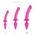 Strap-on-me Switch daļēji reālistisks XXL - 2‑in‑1 dildo (rozā)