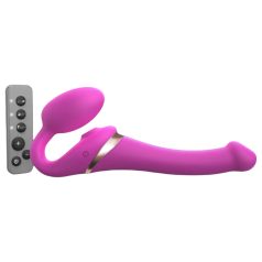   Strap-on-me S - sieviešu strap-on vibrators ar gaisa viļņu stimulāciju rozā