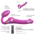 Strap-on-me M - uzmaucamais vibrators ar gaisa viļņu funkciju rozā