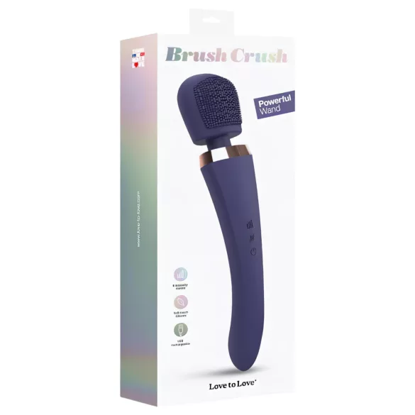 Love to Love Birste Rūgt - masāžas nūjiņas vibrators (zils)