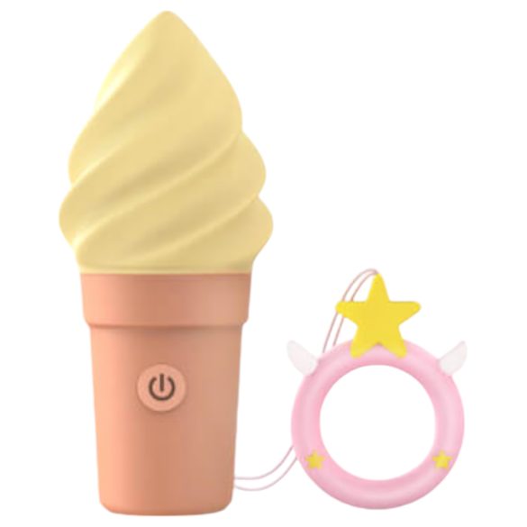 Love to Love Cand Ice - bezvadu klitora vibrators (vanilas)