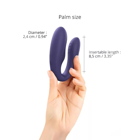 Love to Love pāra vibrators ar tālvadību, uzlādējams, violets