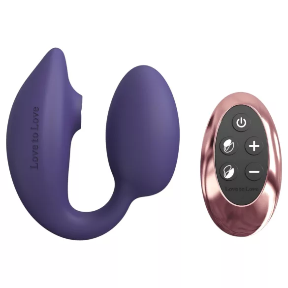 Love to Love Wonderlover - klitora stimulators G-punkta vibrator (tumši violets)