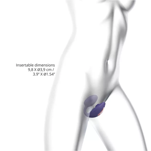 Love to Love Wonderlover - klitora stimulators G-punkta vibrator (tumši violets)