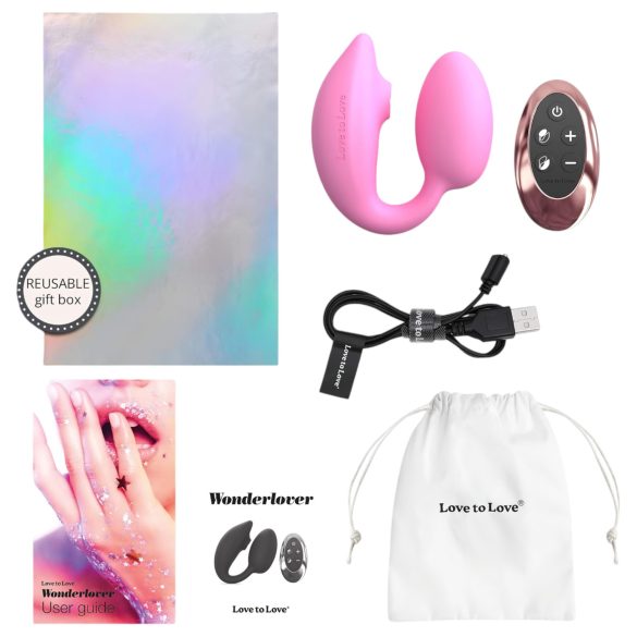 Love to Love Wonderlover - klitora stimulators un G-punkta vibrators (rozā)