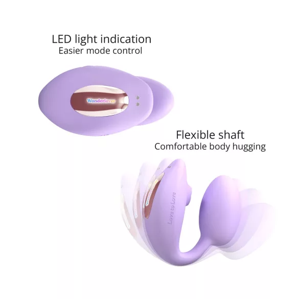 Love to Love Wonderlover - klitora stimulators G punkta vibrators (violets)